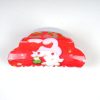 Fluffy Cloud Bright Red Christmas Hair Claws, Cute Resin Hair Accessories for Holiday Fits