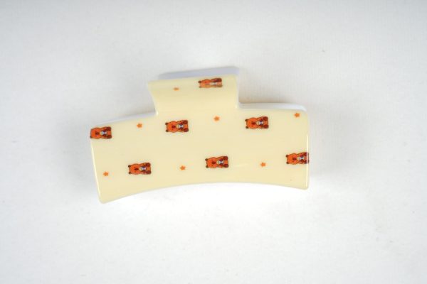 Cute Capybara Print Rectangle Hair Claw Set, Colorful Resin Hair Accessories for Women