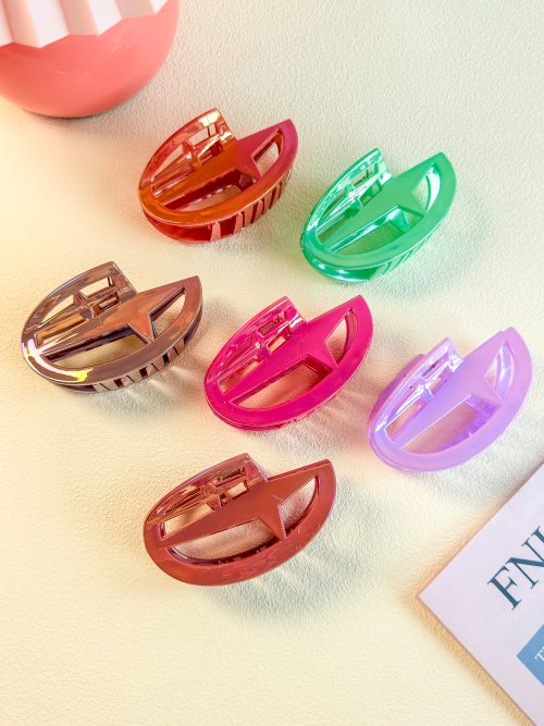 Y2K Hollow Star Oval Hair Claws