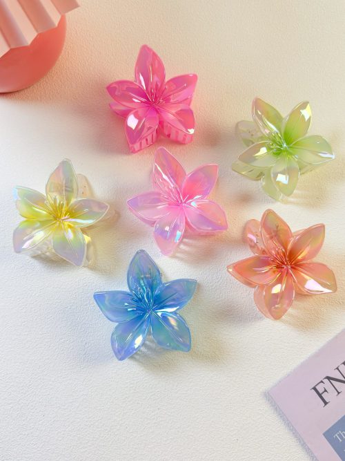 Iridescent Lily Flower Hair Claw