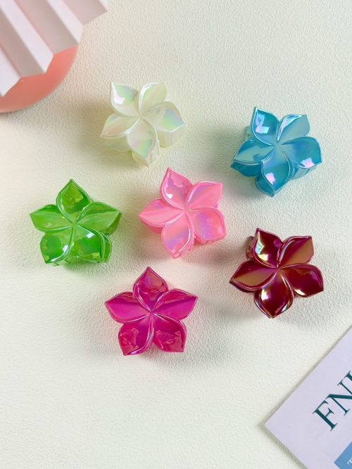 Metallic Shimmer Plumeria Claw
