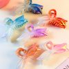 Glossy Rainbow Bow Hair Claw
