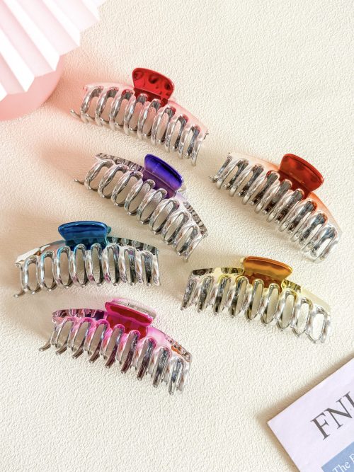 Metallic Ombre Big Hair Claw