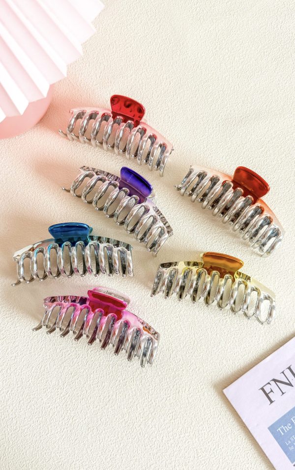 Metallic Ombre Big Hair Claw