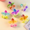 Iridescent Y2K Flower Hair Claw