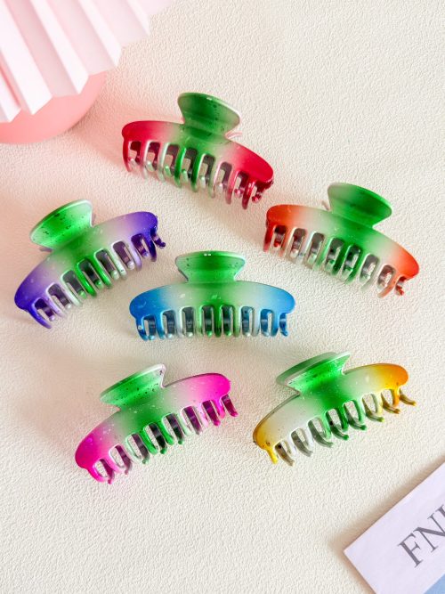 Flowing Gradient Drip Hair Claw