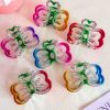 Prismatic Clover Heart Hair Claw