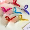 Gradient Metal Cross Hair Claw
