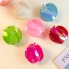 Glossy Y2K Peach Hair Claw