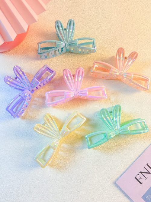 Hollow Iridescent Bow Claw