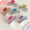 Y2K Metal Chain Rectangle Claw