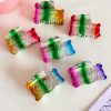 Colorful Acrylic Panda Hair Claw