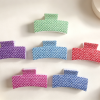 Woven Texture Solid Color Hair Claw Clips