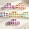 Colorful Plaid Curved Hair Claw Clips