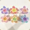 Tropical Painted Plumeria Flower Hair Claws