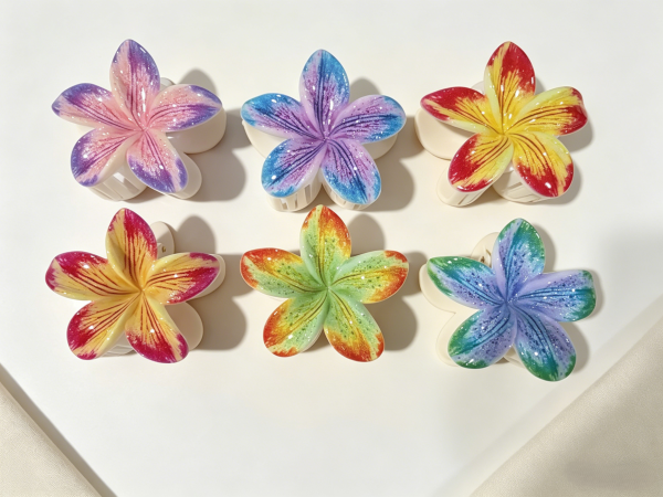 Artistic Vein Tropical Flower Hair Claws