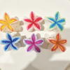 Gradient Plumeria Beach Hair Claw Clips