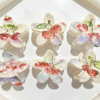 Cherry Print Flower Shape Hair Claws
