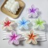 Tropical Plumeria Gradient Flower Hair Claws