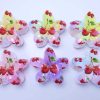Sweet Cherry Print Flower Hair Claw Clips