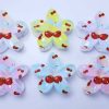 Kawaii Cherry Pastel Flower Hair Claw Clips