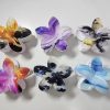 Ink Swirl Marble Plumeria Hair Claws