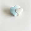Gradient Frosted Double Heart Hair Clip