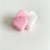 Gradient Frosted Double Heart Hair Clip