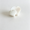 Gradient Frosted Double Heart Hair Clip
