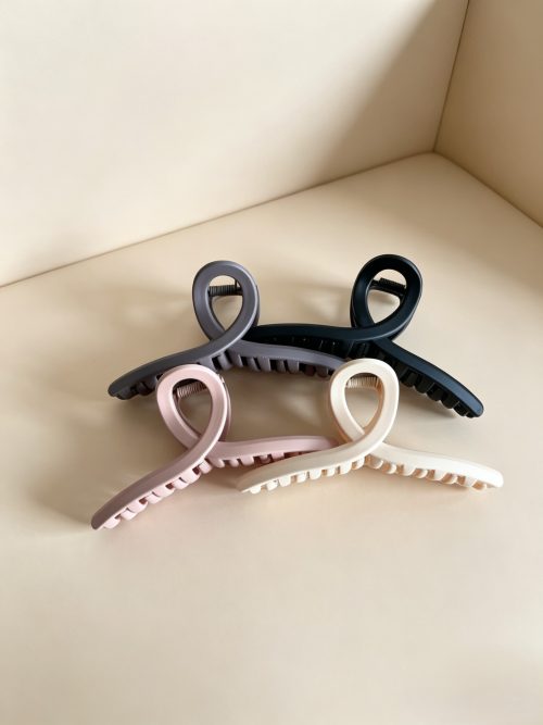 Morandi color minimalist hair clip