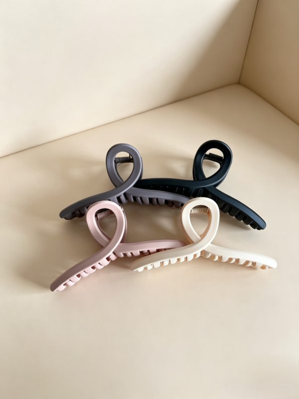 Morandi color minimalist hair clip