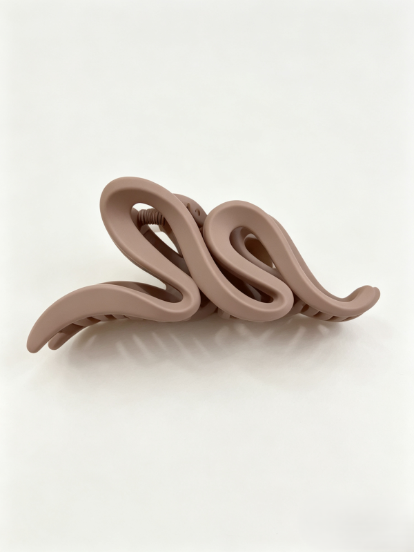 Large Matte S-Shaped Claw Clip