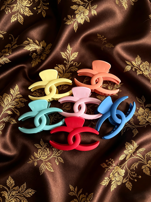 Large Matte Macaron Non-Slip Shark Clip
