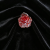 Transparent Crystal Rose Hair Clips