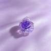 Transparent Crystal Rose Hair Clips