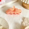 Gradient Plumeria Gold Glitter Hair Clip