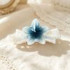 Gradient Plumeria Gold Glitter Hair Clip
