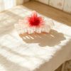 Gradient Plumeria Gold Glitter Hair Clip