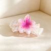 Gradient Plumeria Gold Glitter Hair Clip