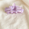 Gradient Plumeria Gold Glitter Hair Clip