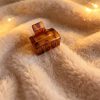 Retro sugar cube-shaped non-slip small hair clip
