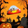 Halloween Cloud Shaped Hair Clips