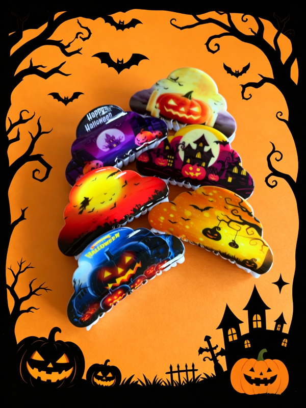 Halloween Cloud Shaped Hair Clips