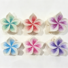Gradient Vein Plumeria Flower Hair Claws
