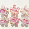 Dried Flower Embedded Plumeria Hair Claws