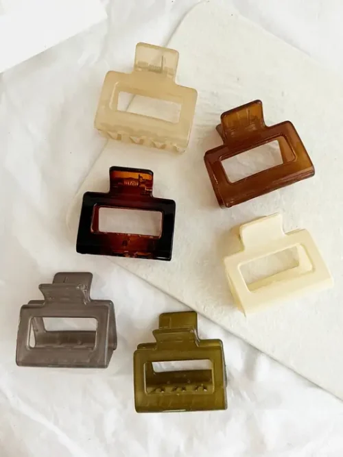 2-Inch Jelly Hair Clips - Camila Jelly