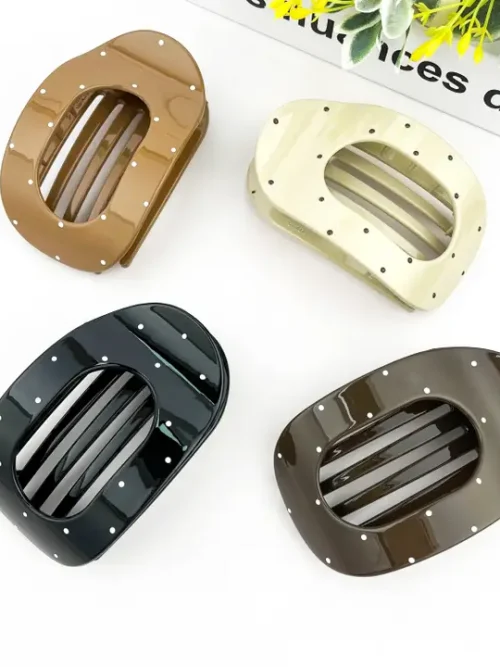 Polka Dot Solid Color Flat Clip