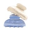 Shimmering Marble-Effect Pastel Hair Claw Clips