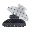 Polka Dot Print Glossy Hair Claw Clips