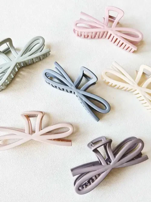 Jumbo Matte Bow Shape Hair Claw